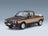 Fiat Ritmo Bertone Supercabrio 100S Palinuro 1986 Two-Tone Brown Metallic Mitica 1:18 scale model - front three-quarter view, top down