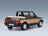 Fiat Ritmo Bertone Supercabrio 100S Palinuro 1986 Two-Tone Brown Metallic Mitica 1:18 scale model - rear three-quarter view, top down
