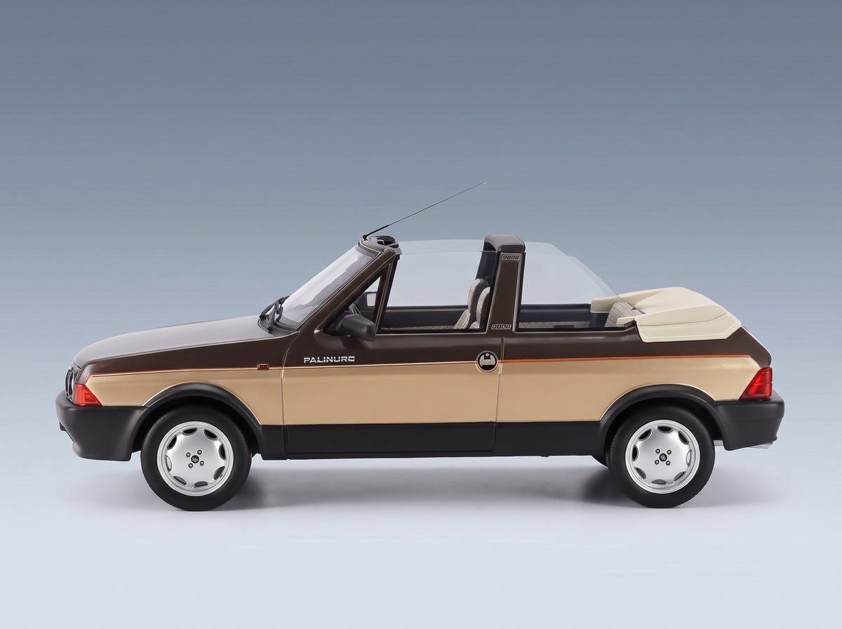 Fiat Ritmo Bertone Supercabrio 100S Palinuro 1986 Two-Tone Brown Metallic Mitica 1:18 scale model - side view