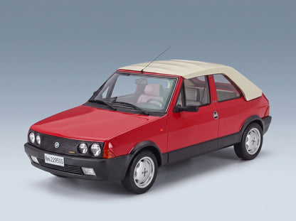 Fiat Ritmo Bertone Supercabrio 100S 1986 Red Mitica 1:18 scale model - front three-quarter view