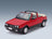 Fiat Ritmo Bertone Supercabrio 100S 1986 Red Mitica 1:18 scale model - front three-quarter view, top down