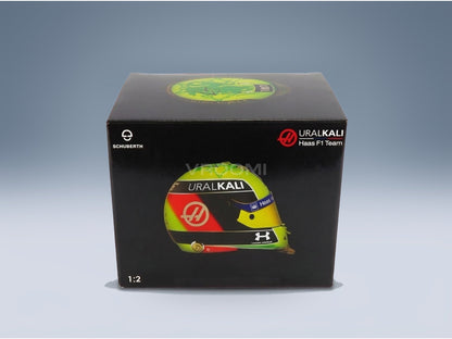 Schuberth Helmet VF-21 Haas Uralkali No. 47 Mick Schumacher Season 2021 Mini Helmet 1:2 scale helmet - original packaging