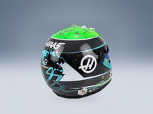 Schuberth Helmet VF-22 Haas F1 Team No. 47 Mick Schumacher Season 2022 Mini Helmet 1:2 scale helmet - rear three-quarter view