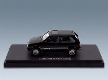 MG Metro Turbo 1985 Black Matrix Scale Models 1:43 scale model - side view on display base
