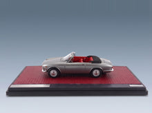 Alfa Romeo Giulia GTC Cabriolet Open 1964 Silver Matrix Scale Models 1:43 scale model - side view on display base