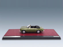 Alfa Romeo Giulia GTC Cabriolet Open 1964 Green Metallic Matrix Scale Models 1:43 scale model - side view on display base