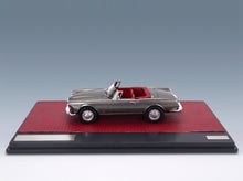 Alfa Romeo 2600 Spider Cabriolet Open 1962 Grey Metallic Matrix Scale Models 1:43 scale model - side view on display base