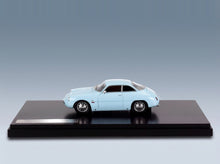 Alfa Romeo Giulietta SZ Coupé 1961 Light Blue Matrix Scale Models 1:43 scale model - side view on display base