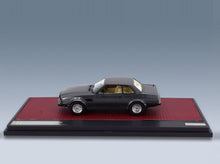 De Tomaso Longchamp GTS/E 1988 Grey Metallic Matrix Scale Models 1:43 scale model - side view on display base