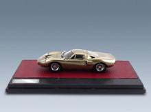 Ford GT40 Mk III 1967 Gold Metallic Matrix Scale Models 1:43 scale model - side view on display base