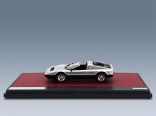 Ferrari 512 BB Targa Straman 1978 Silver Black Matrix Scale Models 1:43 scale model - side view on display base