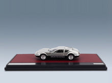 Monteverdi Hai 450 GTS 1973 Silver Black Matrix Scale Models 1:43 scale model - side view on display base