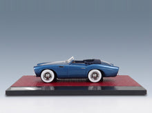 Pegaso Z-102 2-Series Saoutchik Cabriolet Open 1954 Light Blue Matrix 1:43 scale model - side view on display base