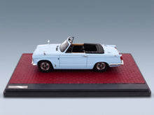Triumph Vitesse DHC 1968 Blue Matrix Scale Models 1:43 scale model - side view on display base