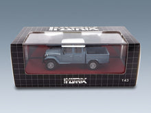 Toyota HJ45 Land Cruiser Crew Cab Pick-Up 1979 Blue Grey White Matrix Scale Models 1:43 scale model - original packaging