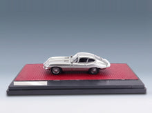 Jaguar E-Type Coombs Frua Coupé 1964 Silver Matrix Scale Models 1:43 scale model - side view on display base