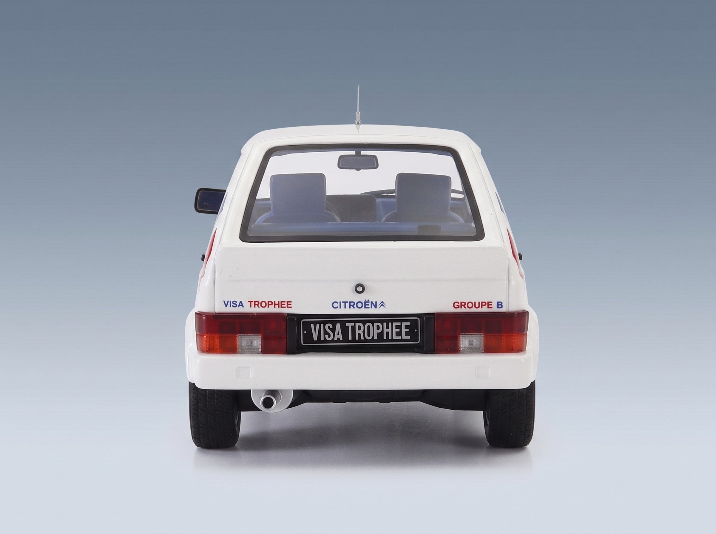 Citroën Visa Gr.B Trophée 1983 White Otto-Mobile 1:18 scale model - rear view
