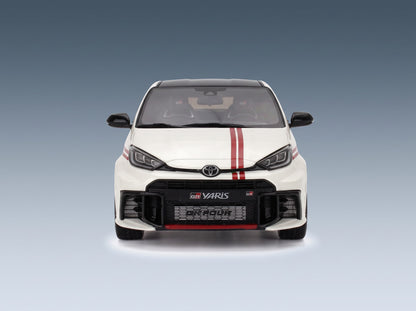 Toyota Yaris GR TGR Italy Limited Edition 2024 White Red Otto-Mobile 1:18 scale model - front view