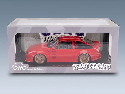 Toyota Sprinter Trueno AE86 1986 Red Otto-Mobile 1:18 scale model - original packaging