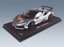 Ferrari SF90 XX Stradale 2024 Grigio Competizione with Showcase BBR Models 1:18 - base