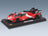 Ferrari 499P 3.0L Turbo V6 No. 24 Modificata Launch Version 2023 Red White Black with Showcase BBR Models 1:18 scale model - front three-quarter view on display base