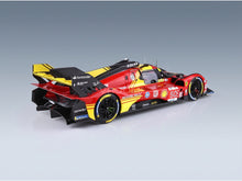 Ferrari 499P AF Corse No. 50 Fuoco Molina Nielsen Winner 24h Le Mans 2024 with Showcase BBR Models 1:18 scale model - rear three-quarter view