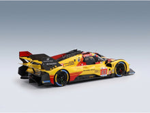 Ferrari 499P AF Corse No. 83 Kubica Shwartzman Ye 24h Le Mans 2024 with Showcase BBR Models 1:18 scale model - rear three-quarter view