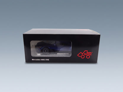 Mercedes-AMG One (C298) 2023 Brillant Blue Black NZG 1:18 scale model - original packaging
