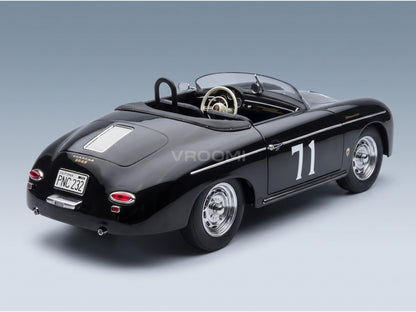 PORSCHE - 356 SPEEDSTER N 71 1955 - BLACK - rear three-quarter view