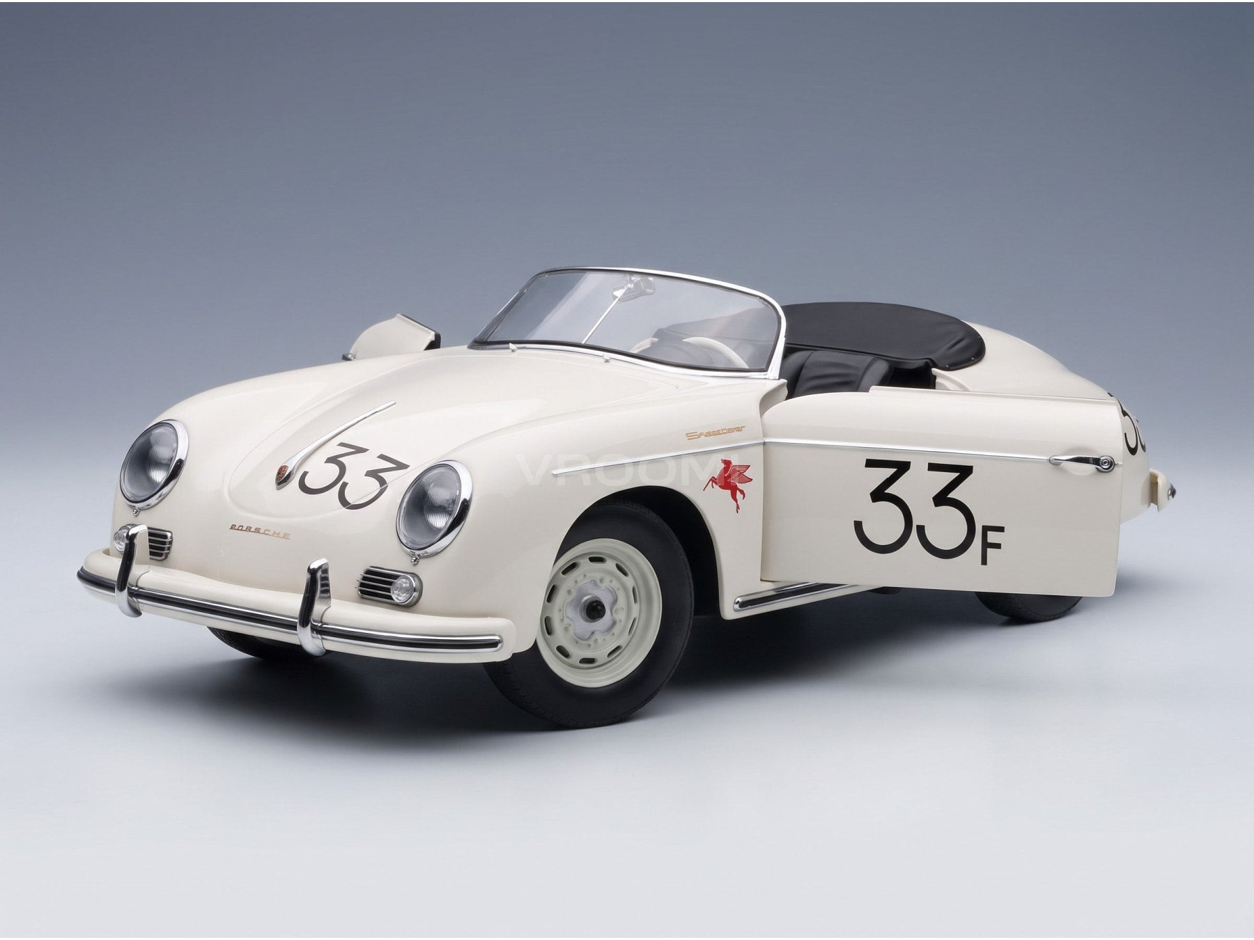 Porsche 356A Speedster No. 33 1955 White KK Scale 1:12 scale model - opening parts