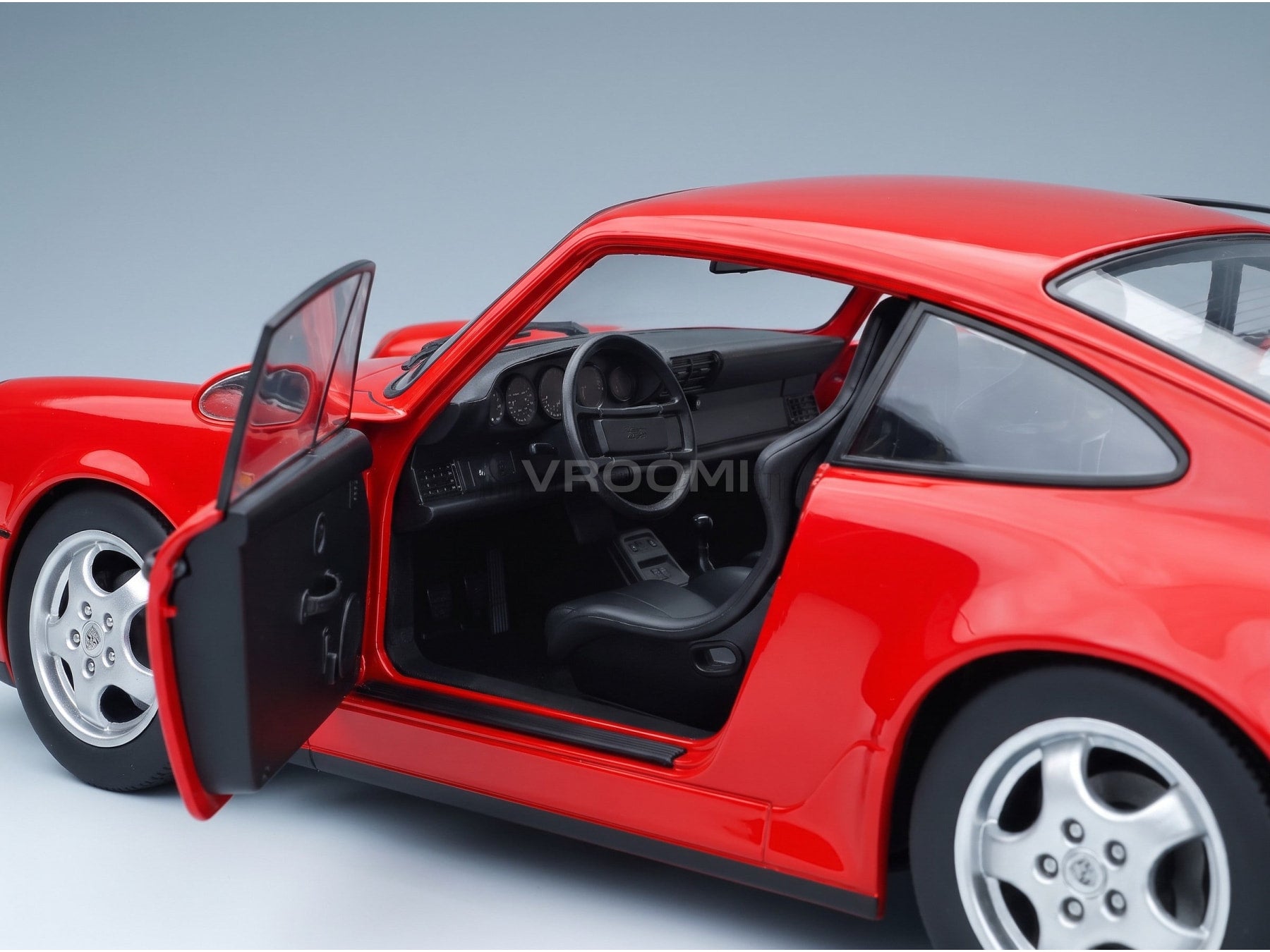 Porsche 911 964 RS Coupé 1992 Red Cup Rims KK Scale 1:12 scale model - interior