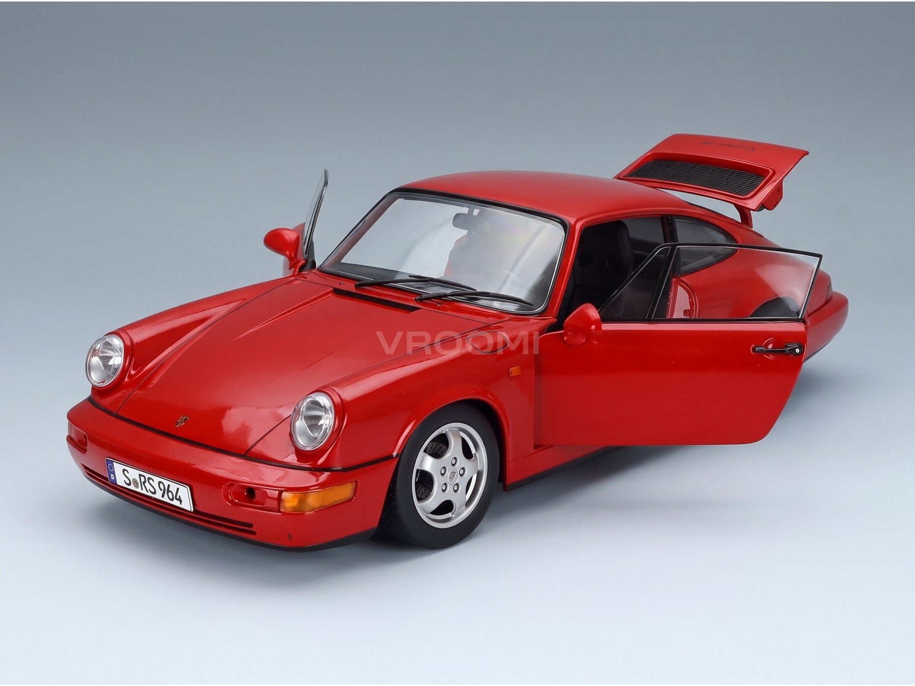 Porsche 911 964 RS Coupé 1992 Red Cup Rims KK Scale 1:12 scale model - opening parts