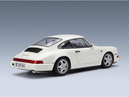 Porsche 911 964 RS Coupé 1992 White Cup Rims KK Scale 1:12 scale model - rear three-quarter view