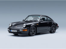Porsche 911 964 RS Coupé Speedline Rims 1992 Black KK Scale 1:12 scale model - front three-quarter view