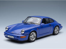 Porsche 911 964 RS Coupé 1992 Blue Speedline Rims KK Scale 1:12 scale model - front three-quarter view