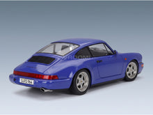 Porsche 911 964 RS Coupé 1992 Blue Speedline Rims KK Scale 1:12 scale model - rear three-quarter view