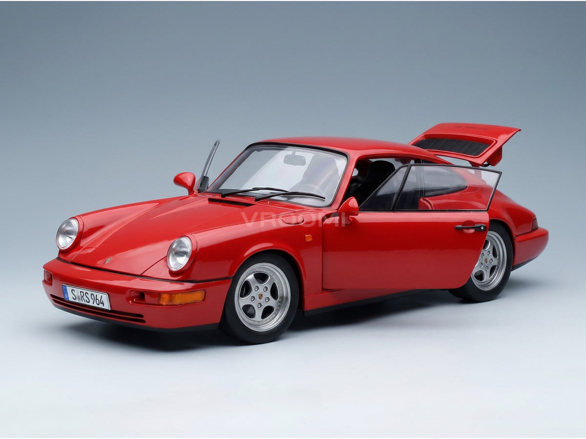 Porsche 911 964 RS Coupé 1992 Red Speedline Rims KK Scale 1:12 scale model - opening parts