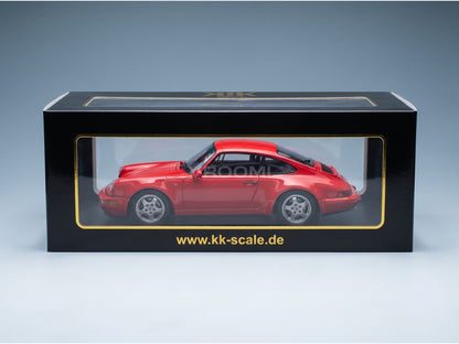 Porsche 911 964 RS Coupé 1992 Red Speedline Rims KK Scale 1:12 scale model - original packaging
