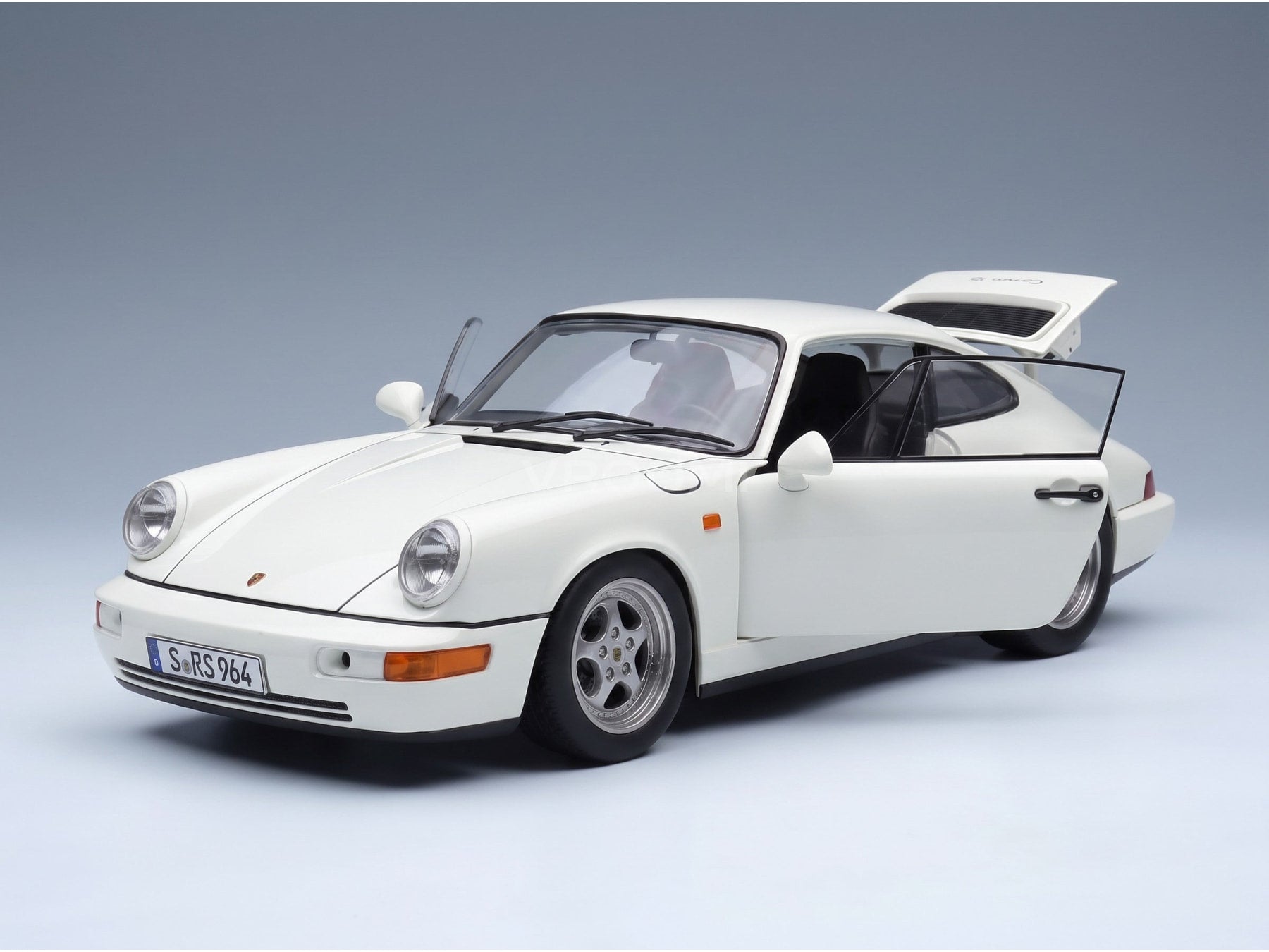 Porsche 911 964 RS Coupé Speedline Rims 1992 White KK Scale 1:12 scale model - opening parts