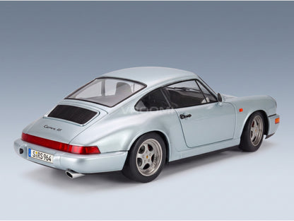 Porsche 911 964 RS with Speedline Rims 1992 Polar White KK Scale 1:12 scale model - rear three-quarter view