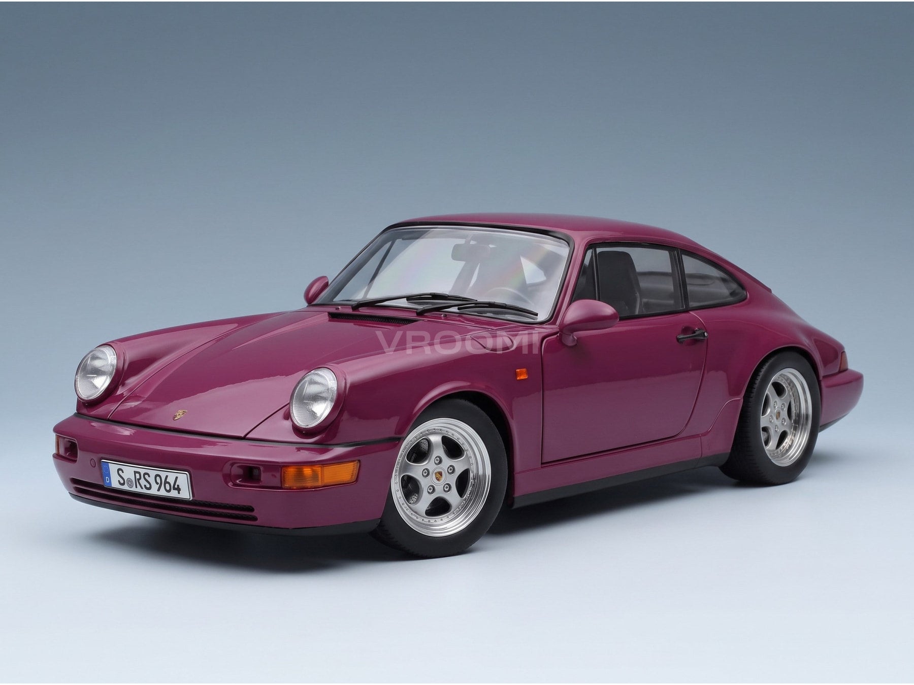 Porsche 911 964 RS with Speedline Rims 1992 Ruby Red KK Scale 1:12 scale model - front three-quarter view