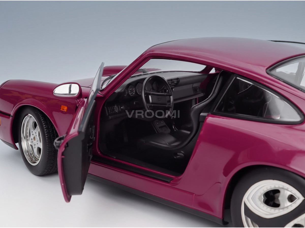Porsche 911 964 RS with Speedline Rims 1992 Ruby Red KK Scale 1:12 scale model - interior