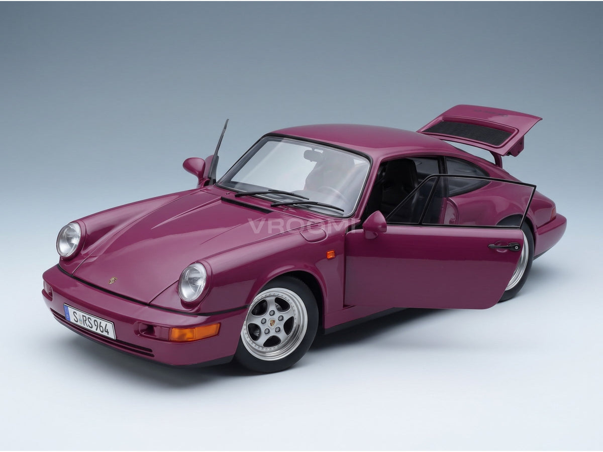 Porsche 911 964 RS with Speedline Rims 1992 Ruby Red KK Scale 1:12 scale model - opening parts