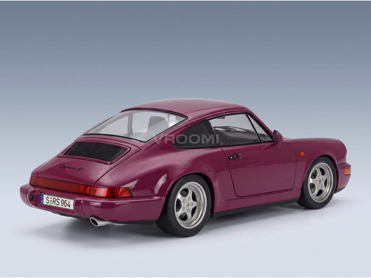 Porsche 911 964 RS with Speedline Rims 1992 Ruby Red KK Scale 1:12 scale model - rear three-quarter view
