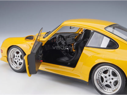Porsche 911 993 GT2 Coupé 1996 Yellow Speedline Rims KK Scale 1:12 scale model - interior