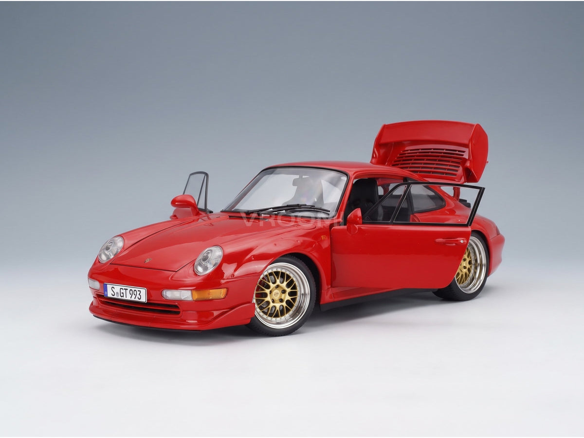 Porsche 911 993 GT2 with BBS Rims 1996 KK Scale 1:12 scale model - opening parts