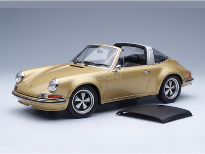 Porsche 911 by Singer Targa 2014 Gold Metallic KK Scale 1:18 scale model - opening parts
