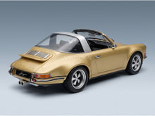 Porsche 911 by Singer Targa 2014 Gold Metallic KK Scale 1:18 scale model - rear three-quarter view
