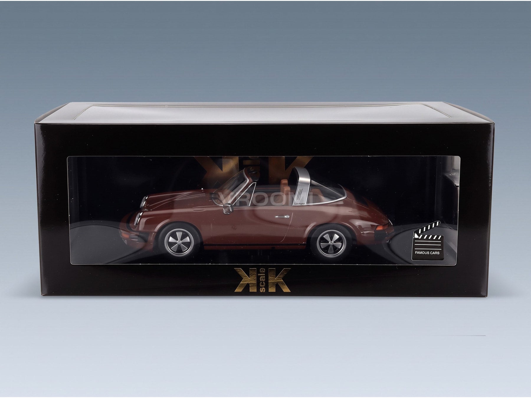 Porsche 911 SC Targa 1975 Brown KK Scale 1:18 scale model - original packaging
