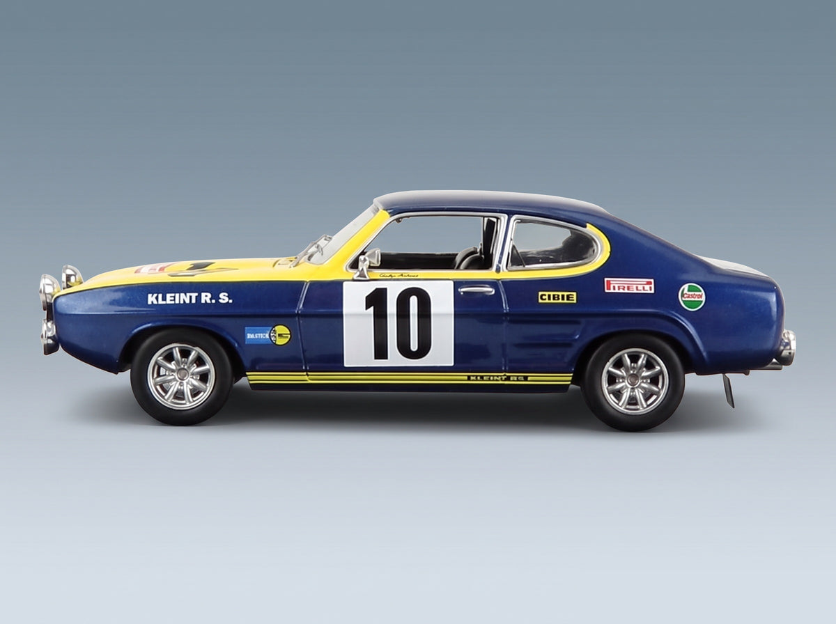 Ford Capri 2600 RS No. 10 W. Rohrl Rally Rajd Polski 1972 IXO Models 1:43 scale model - side view